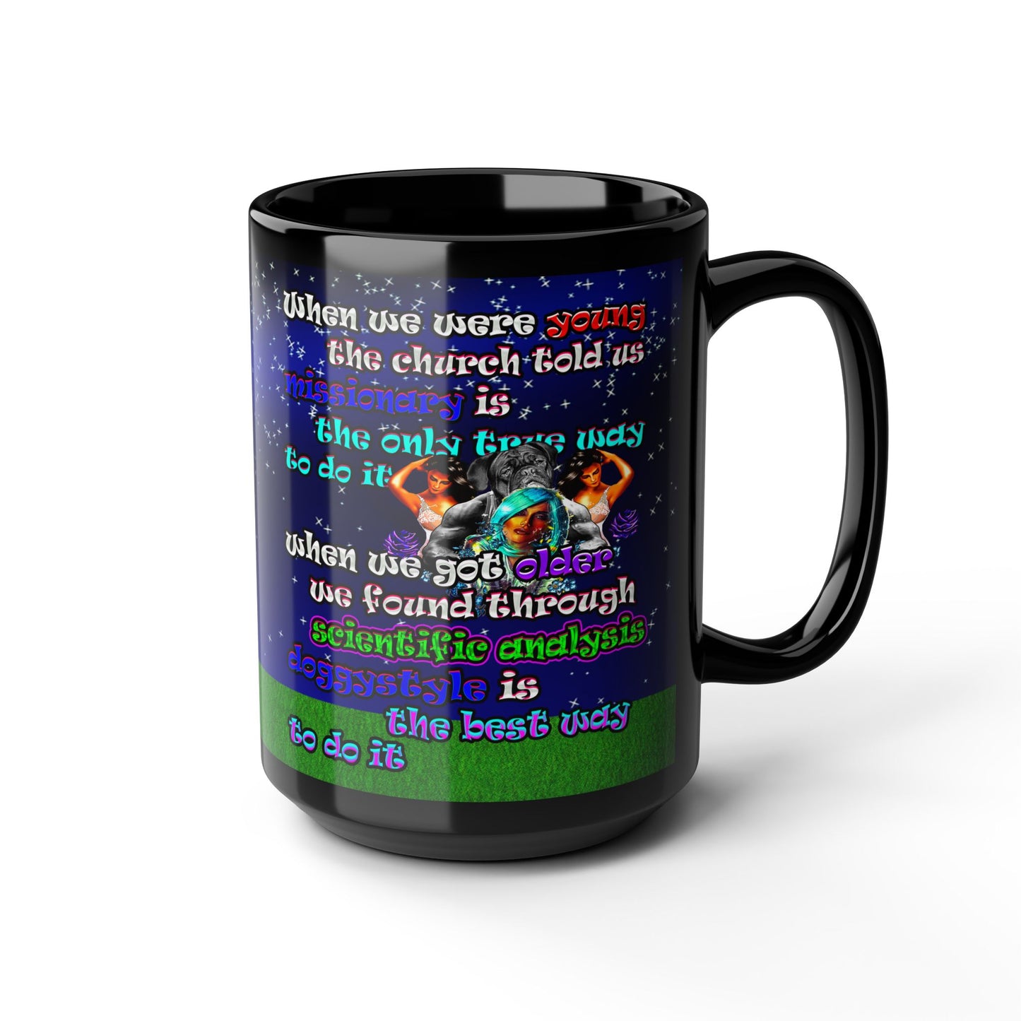 doggystyle - Black Mug ('snoops' background)