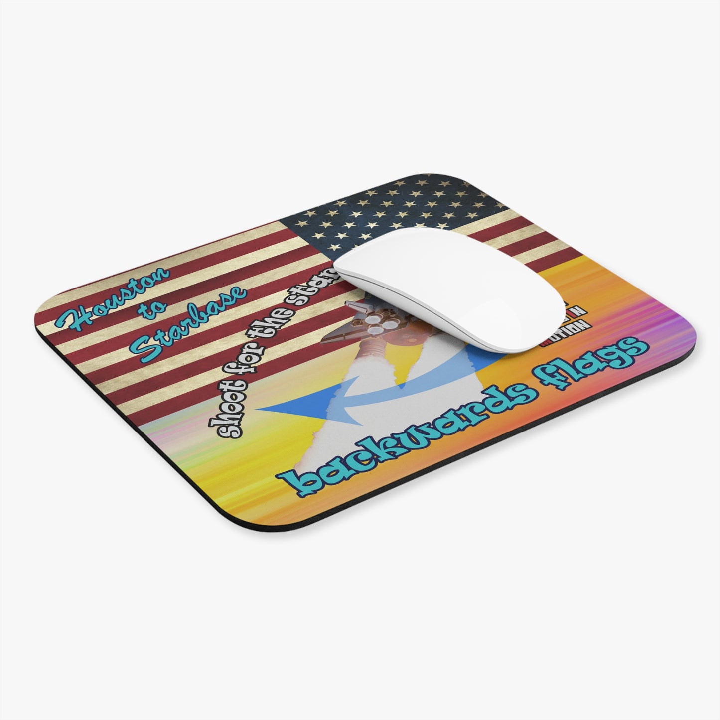 shoot for the stars - Mouse Pad (Rectangle) - (color blur)