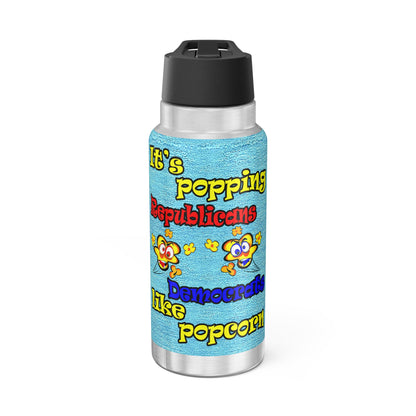 popping like popcorn - Gator Tumbler, 32oz  (faded blue)