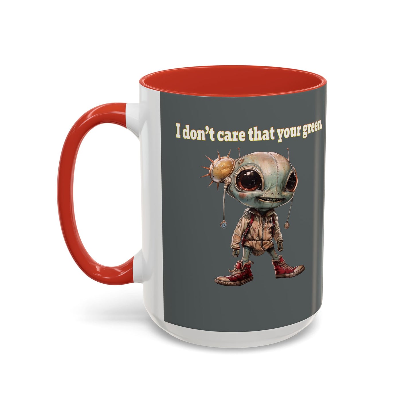 I don't care that your grey - Accent Mug (dark grey)