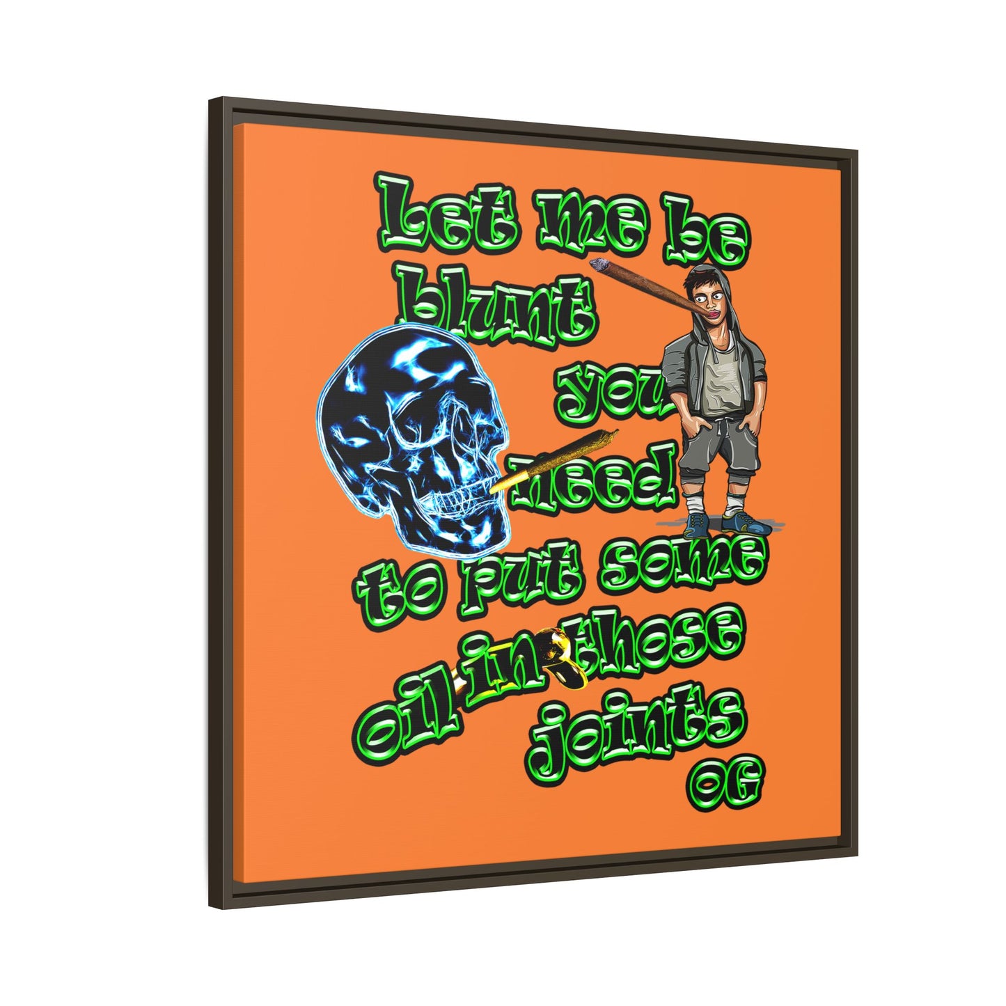 og - framed canvas art (crusta)