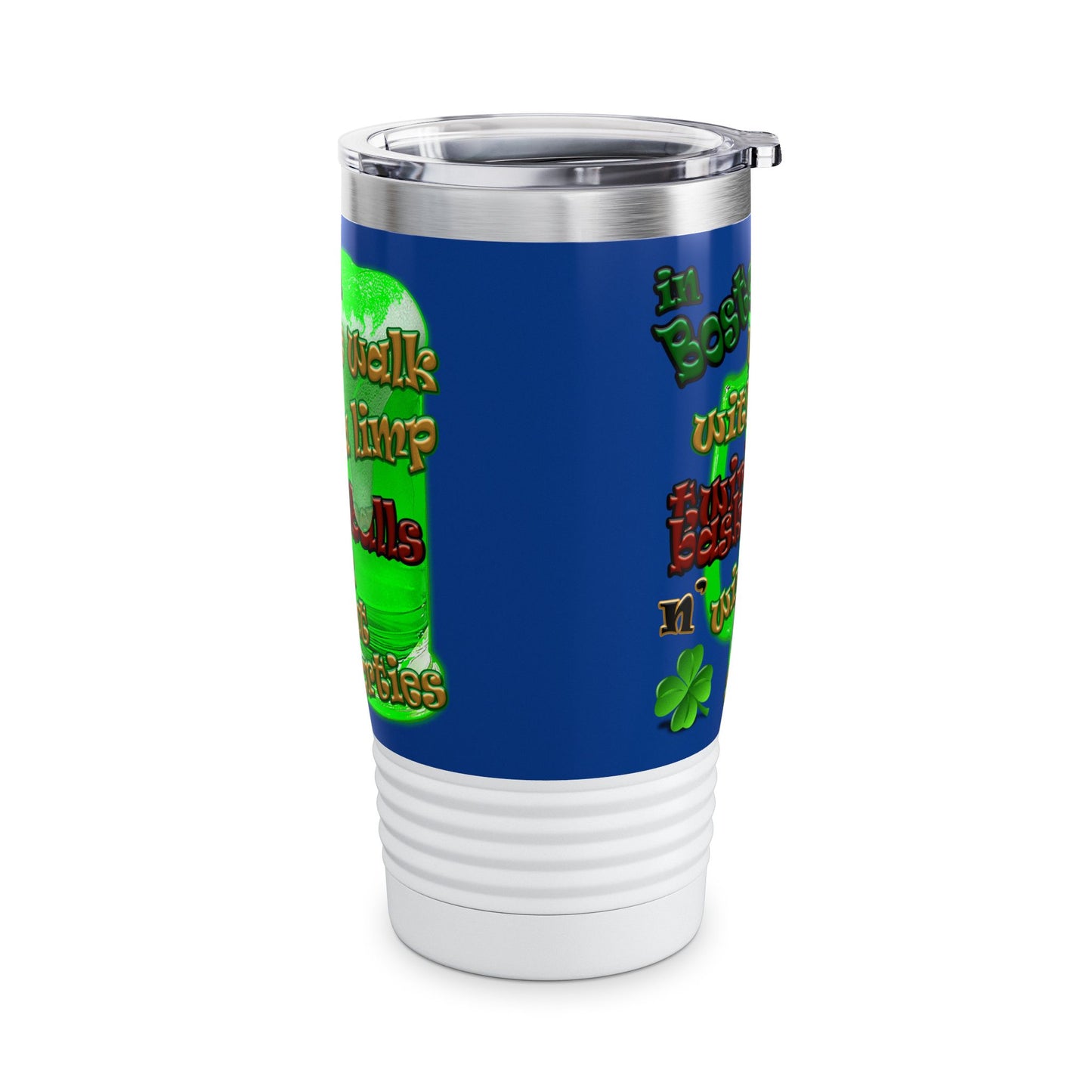 celtics logo - Ringneck Tumbler, 20oz (dark blue)