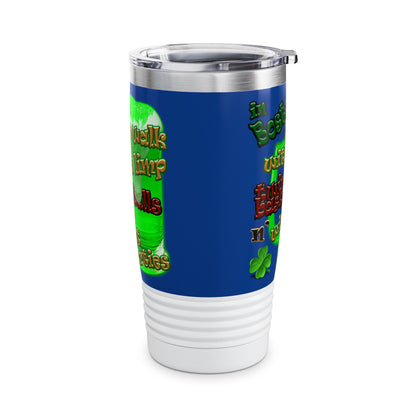 celtics logo - Ringneck Tumbler, 20oz (dark blue)