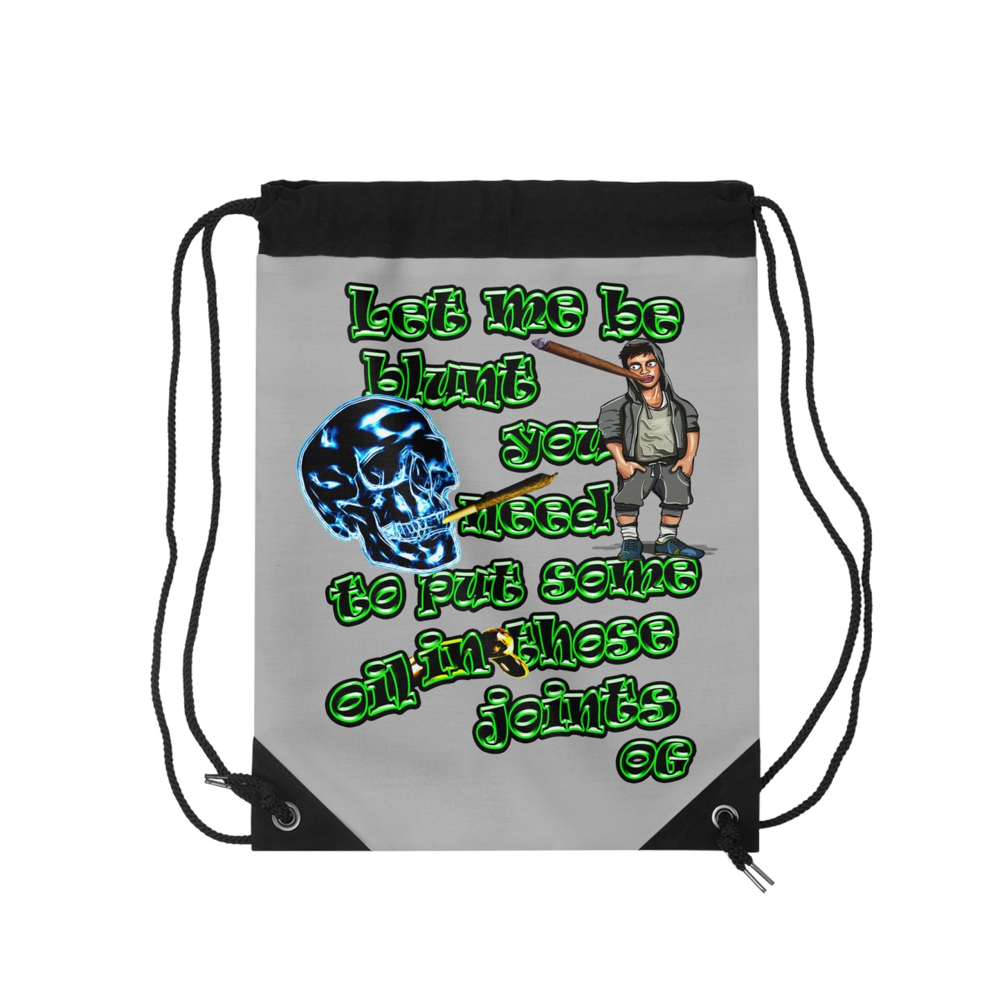 og - Drawstring Bag (light grey)