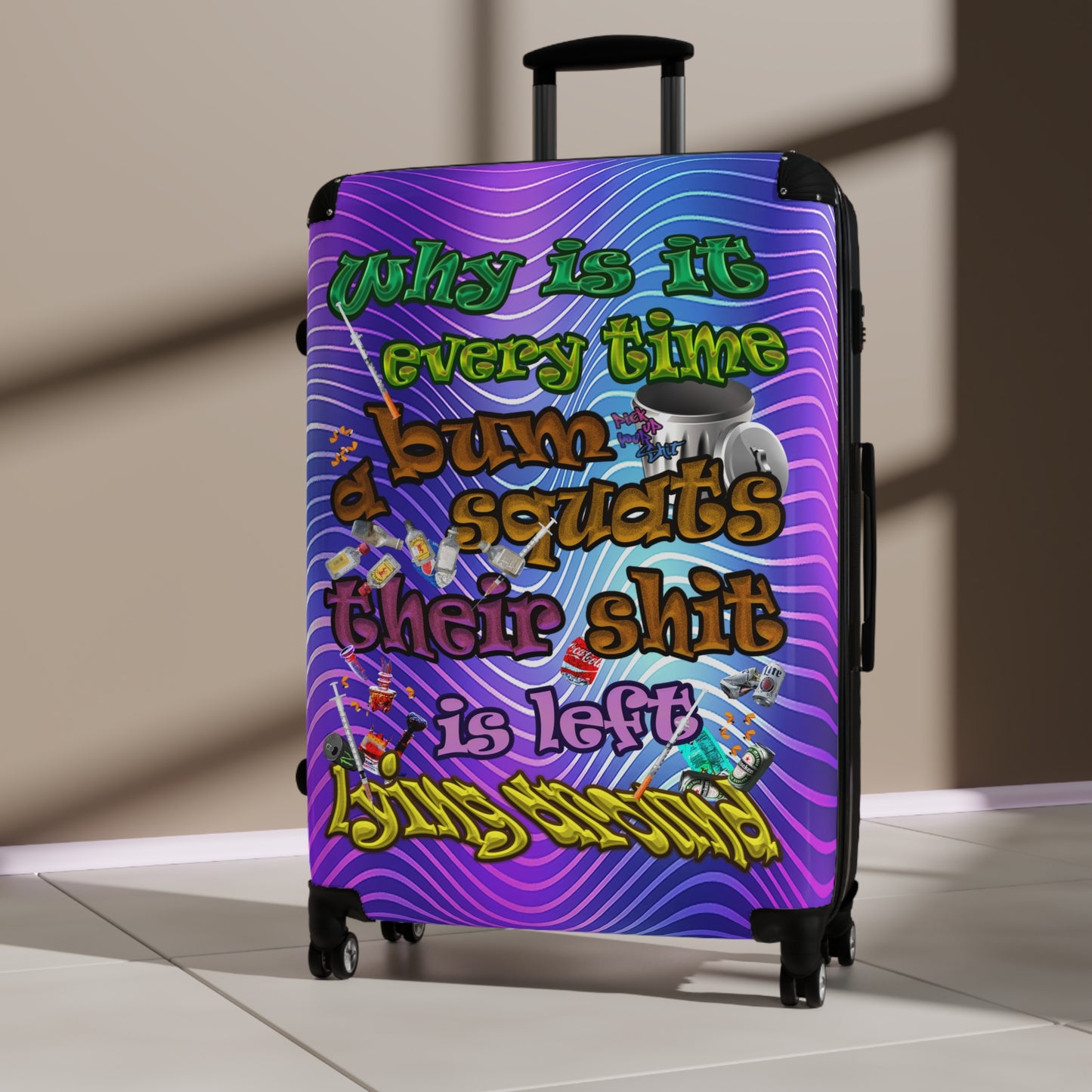 the bum's shit - Suitcase (purple wave)