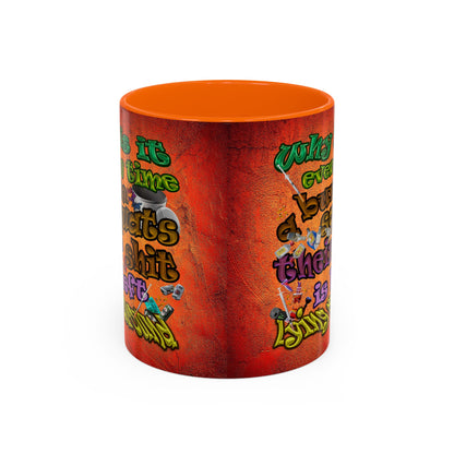 the bum's shit - Accent Mug (burnt orange)