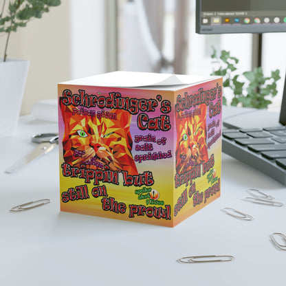 schrodinger's cat - note cube (color blur)