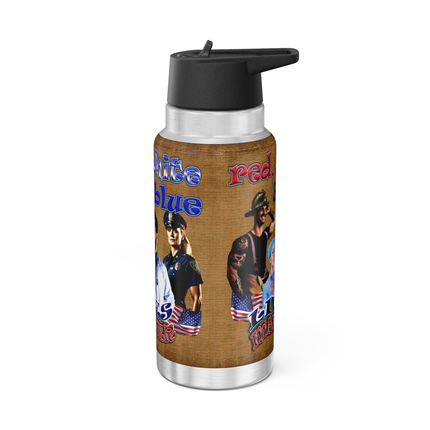 rw&b lives matter - Gator Tumbler, 32oz  (brown papyrus)