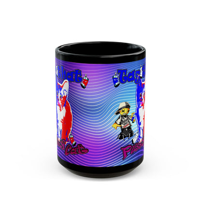 tag that - Black Mug (purple wave)