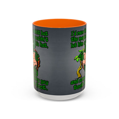 turtle race - Accent Mug (grey-light grey)