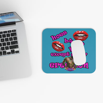 hoes b4 bros - Mouse Pad (Rectangle) (turquoise)