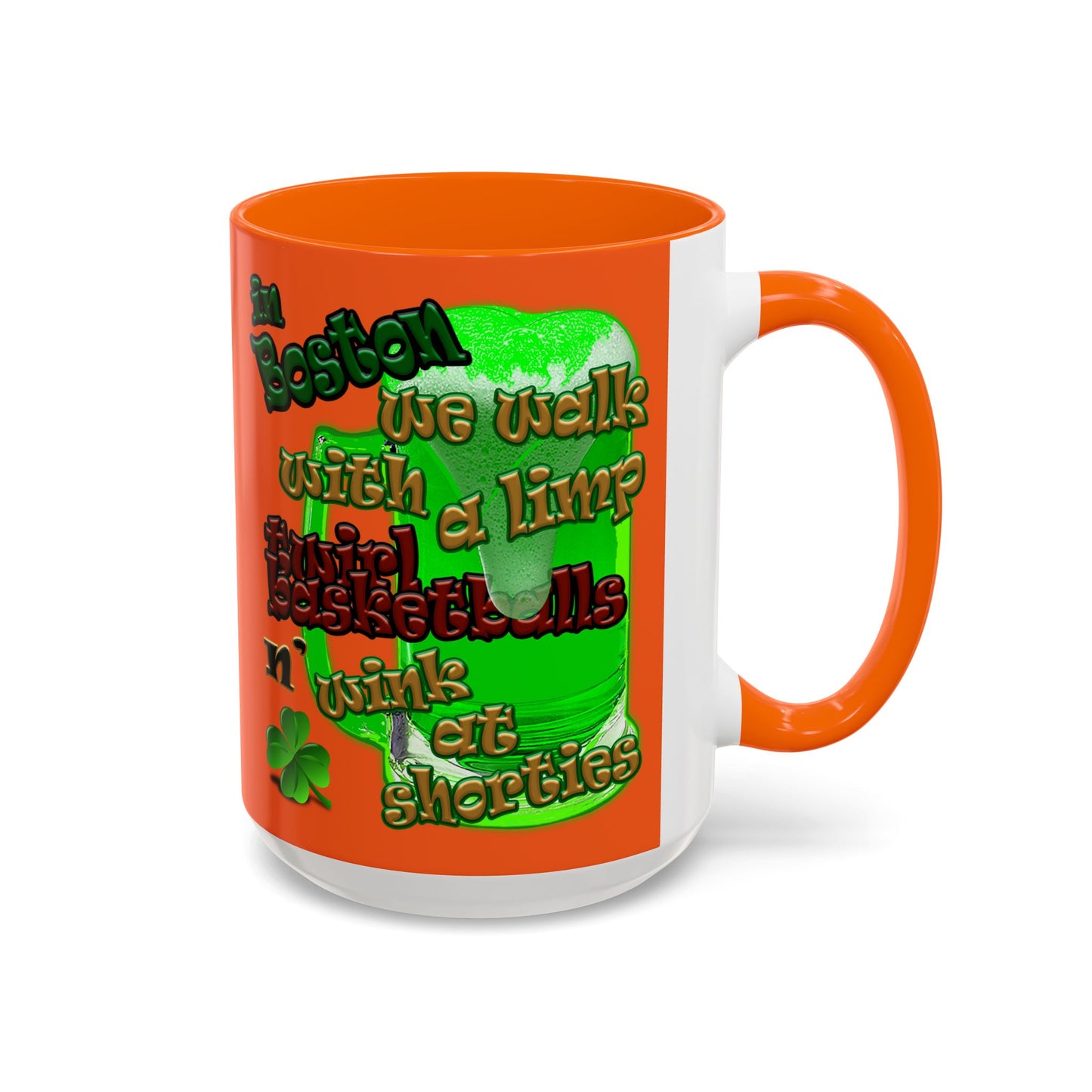 celtics logo - Accent Mug (orange)
