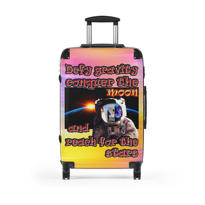 defy conquer reach - Suitcase (color blur)
