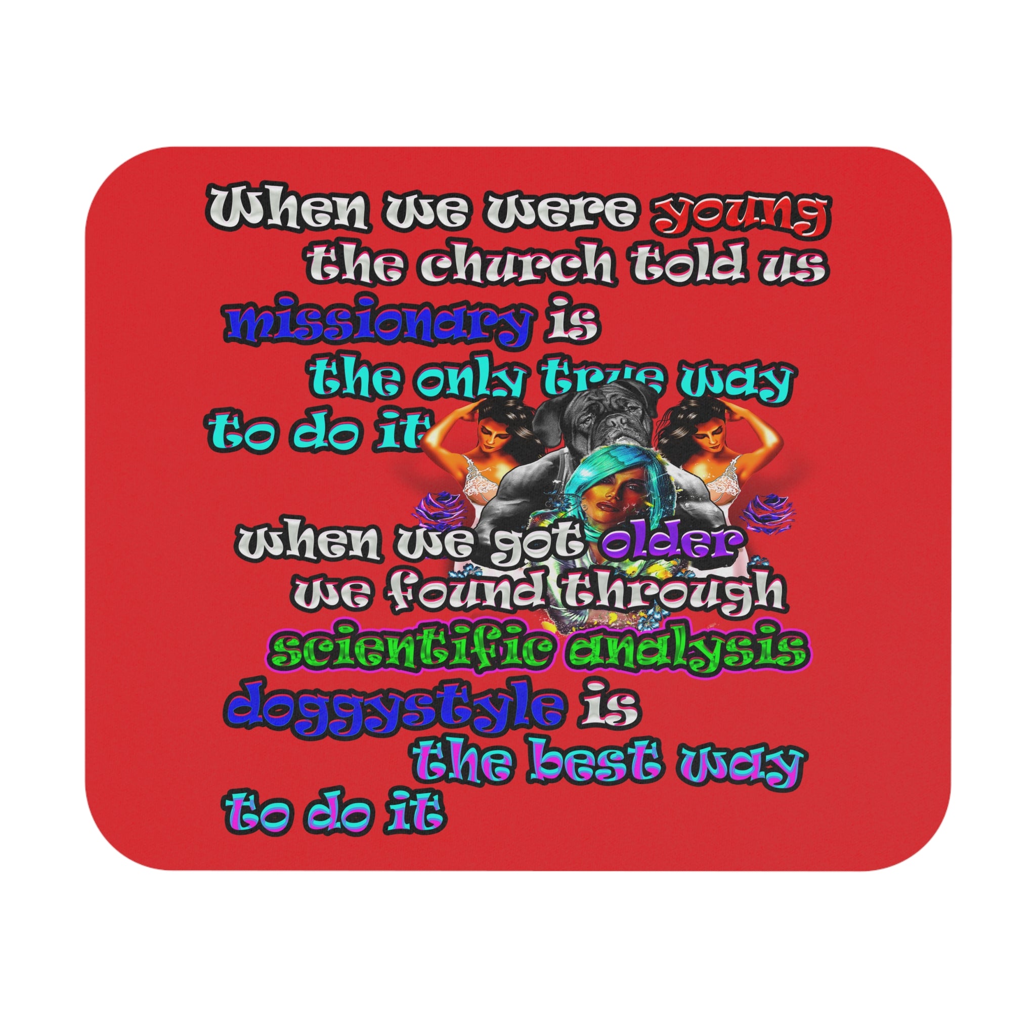 doggystyle - Mouse Pad (Rectangle) (red)