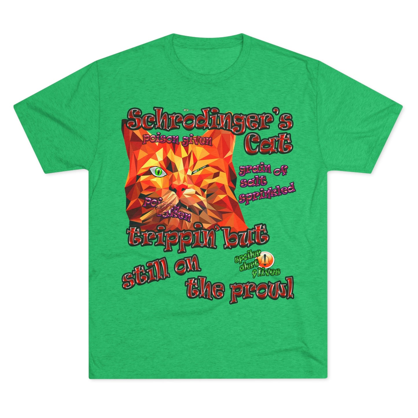 schrodinger's cat - Unisex Tri-Blend Crew Tee