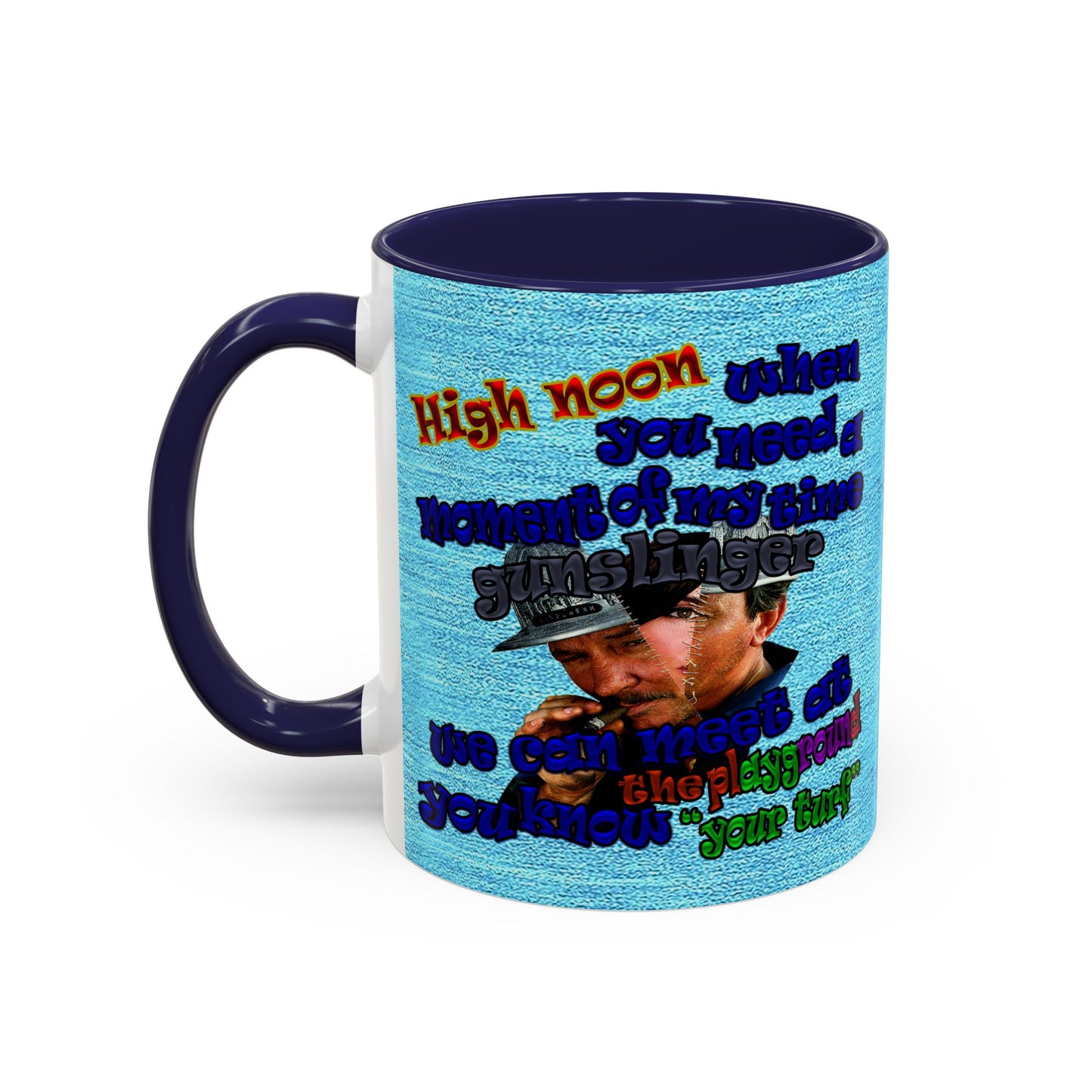 high noon - Accent Mug (faded blue)