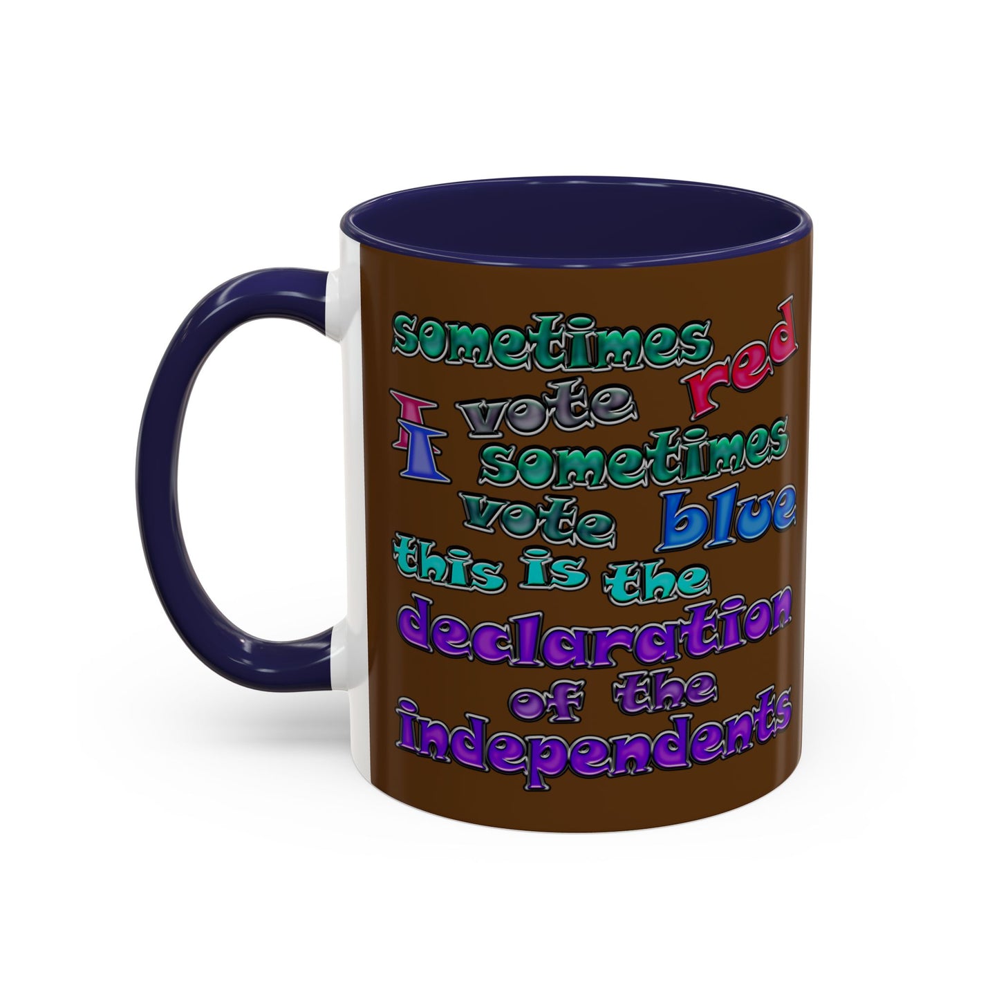 declaration of the independents - Accent Mug (brown)