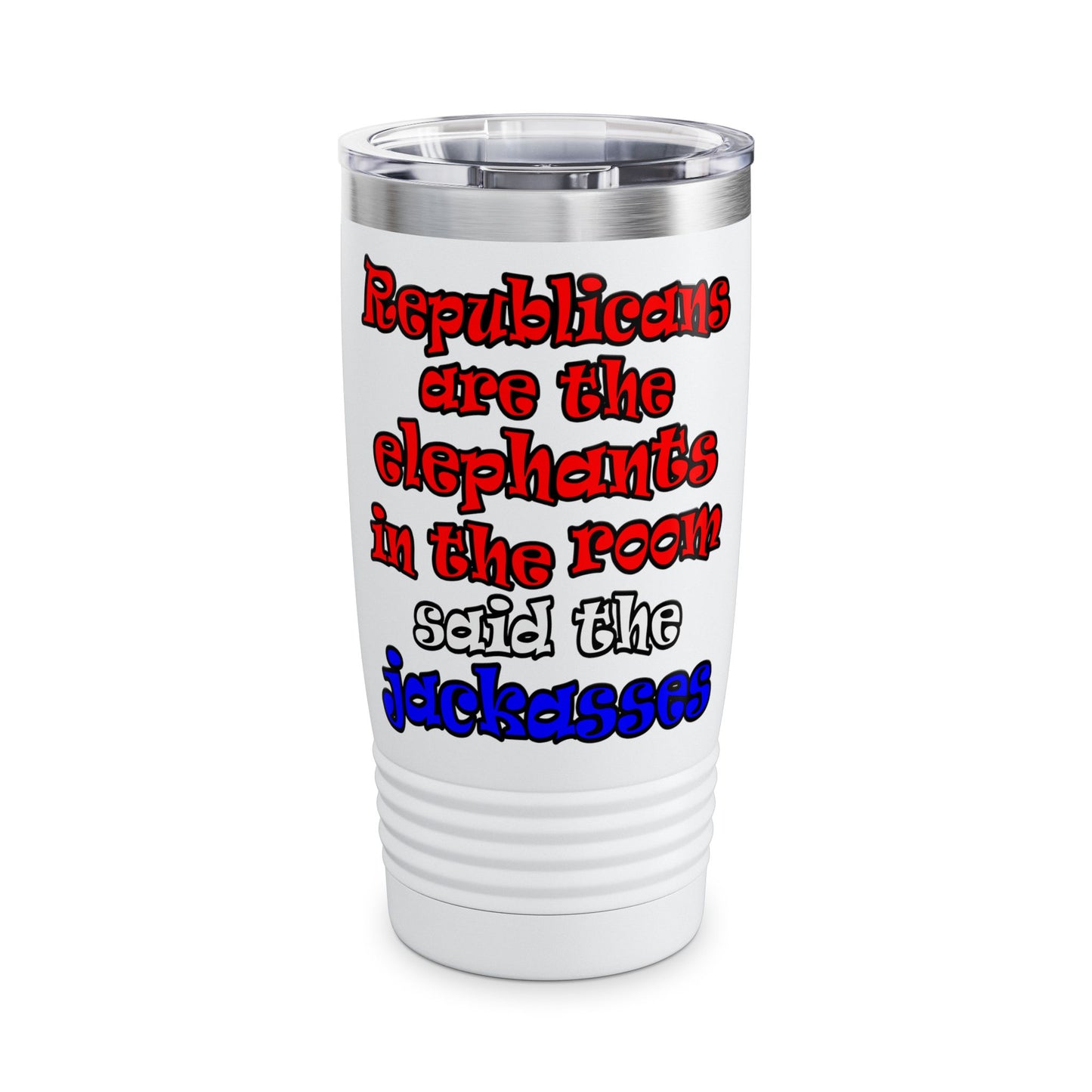 donkeys and elephants - Ringneck Tumbler, 20oz