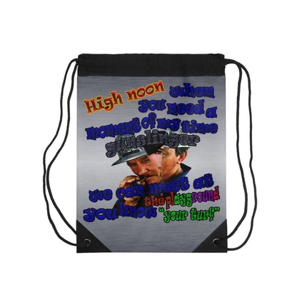 high noon - Drawstring Bag (brushed nickel)