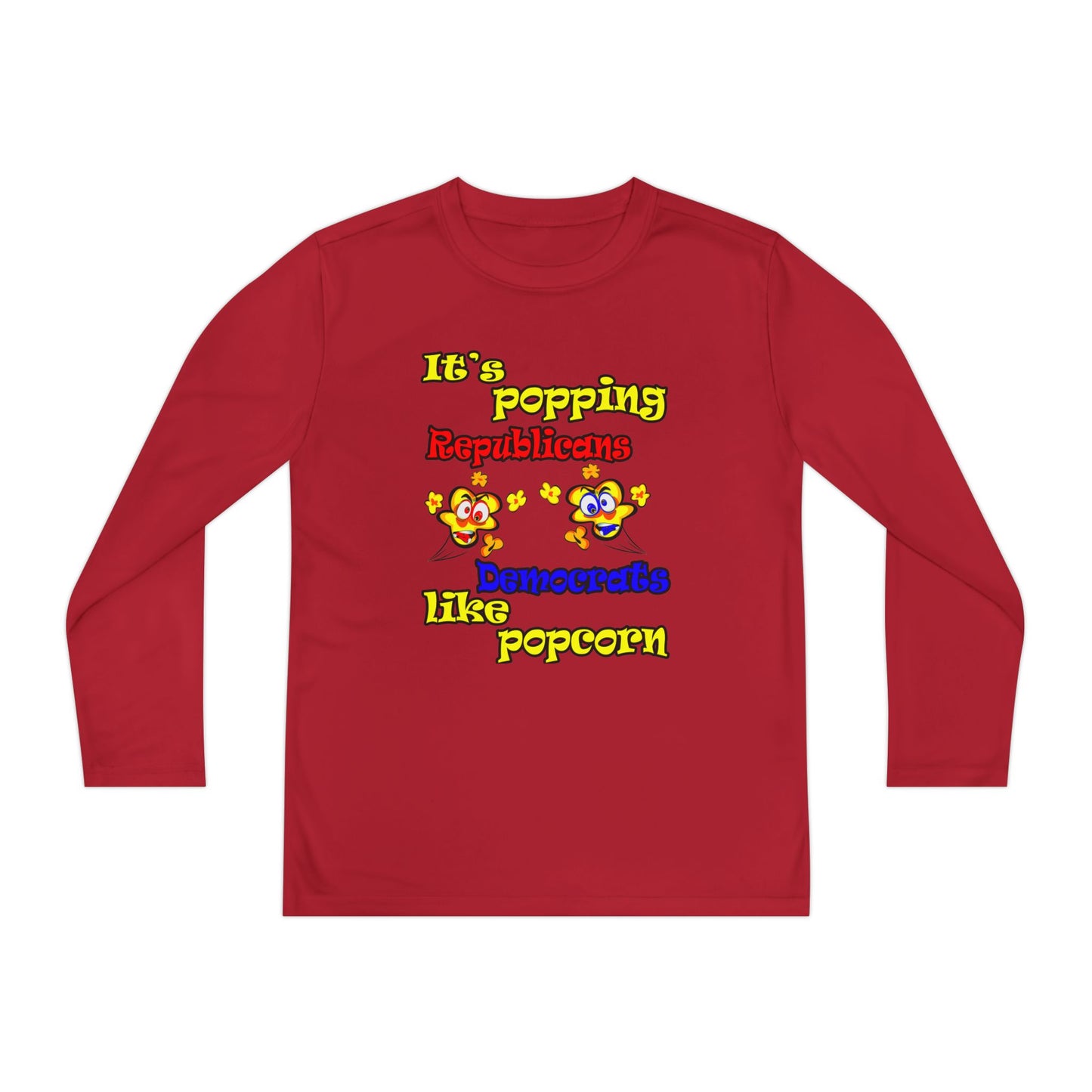 popping like popcorn - Youth Long Sleeve Competitor Tee