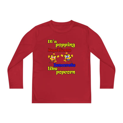 popping like popcorn - Youth Long Sleeve Competitor Tee