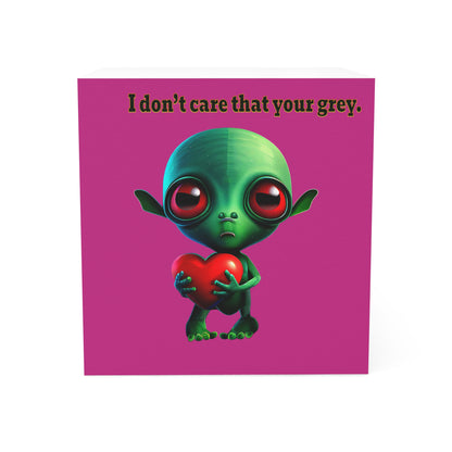 I don't care that your grey - note cube (pink)