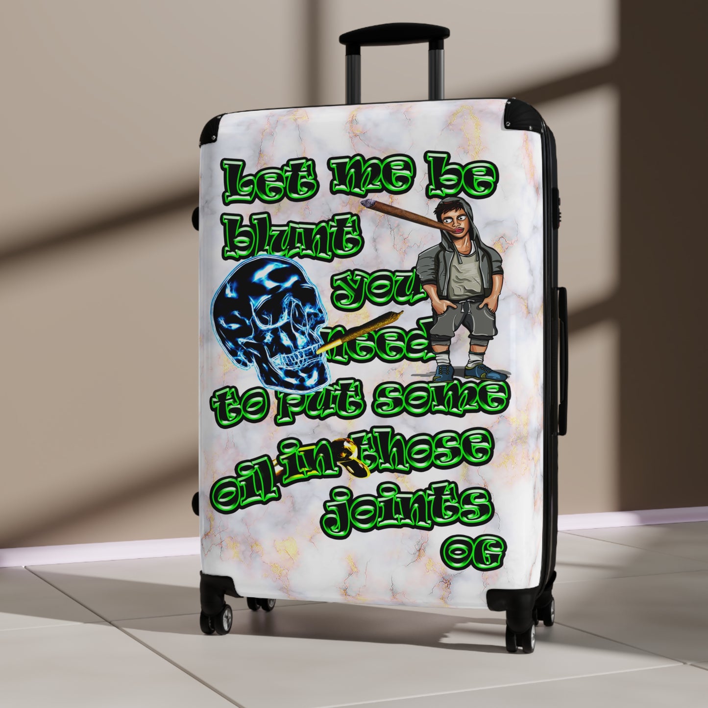 og - Suitcase (white marble)