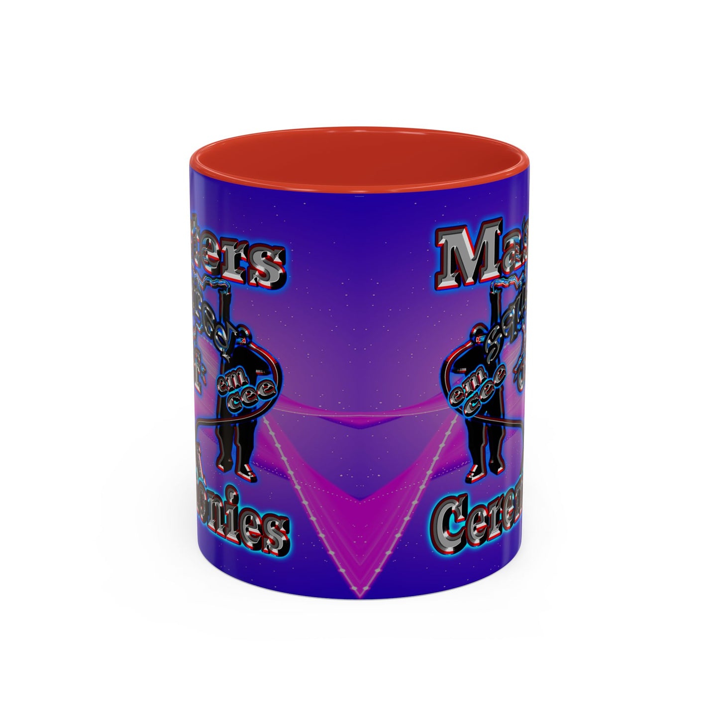 em cee squared - Accent Mug (purple-pink wave)