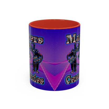 em cee squared - Accent Mug (purple-pink wave)