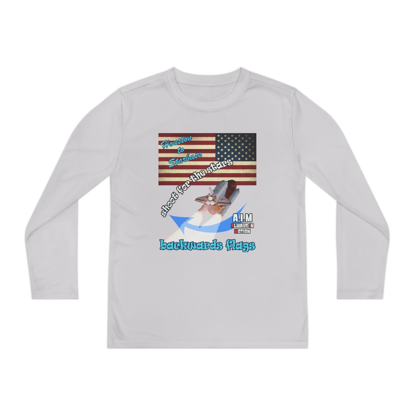 shoot for the stars - Youth Long Sleeve Competitor Tee