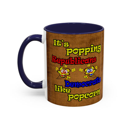 popping like popcorn - Accent Mug (brown papyrus)