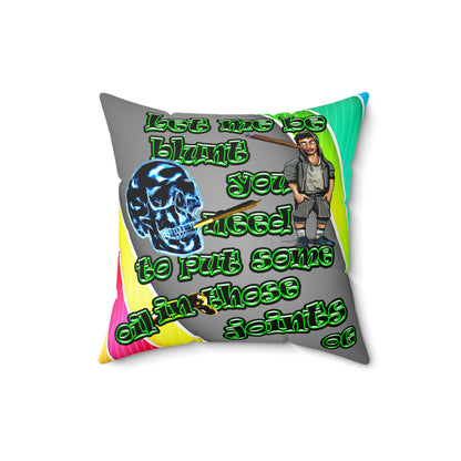 og - Spun Polyester Square Pillow - (rainbow split)