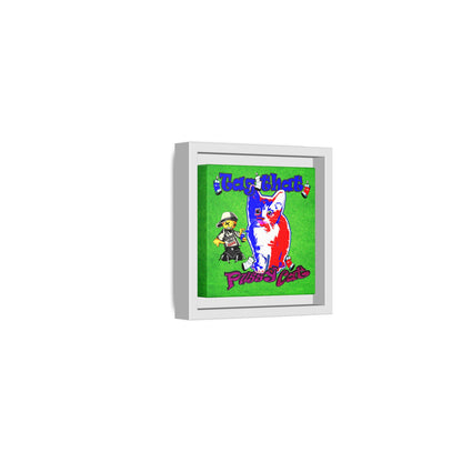 tag that - framed canvas art (green turf)