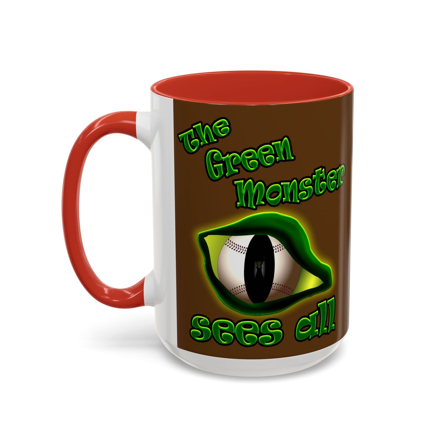 green monster - Accent Mug (brown)