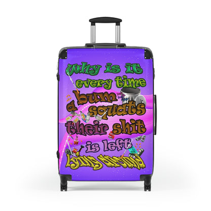 the bum's shit - Suitcase (purple-pink wave)