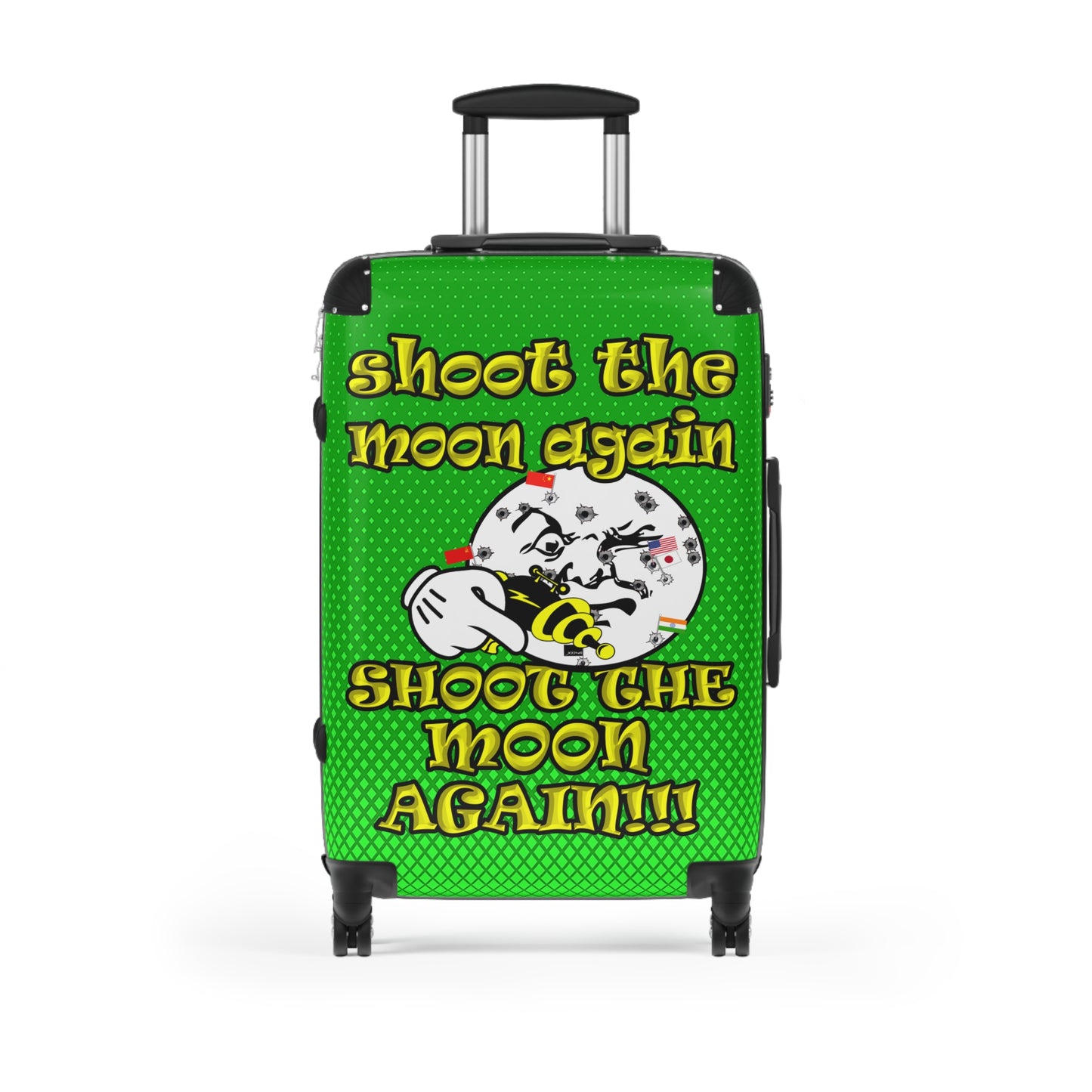 shoot the moon again - Suitcase (logo green)