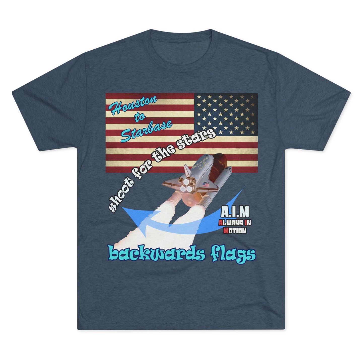 shoot for the stars - Unisex Tri-Blend Crew Tee