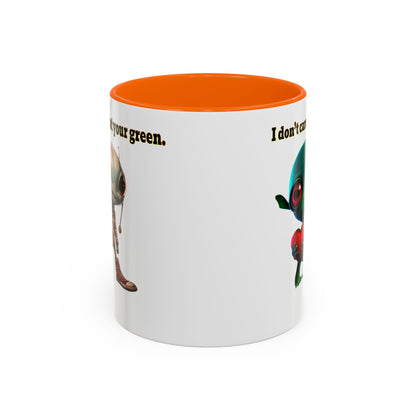 I don't care that your grey - Accent Mug (white)