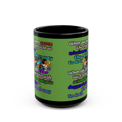 doggystyle - Black Mug (green)