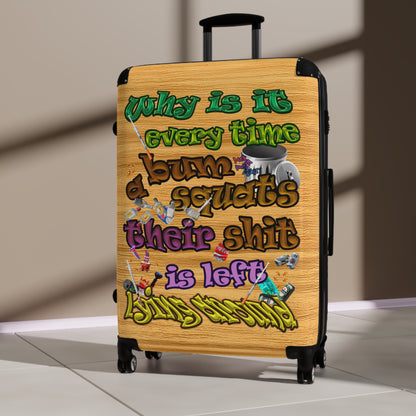 the bum's shit - Suitcase (butterscotch wood finish)
