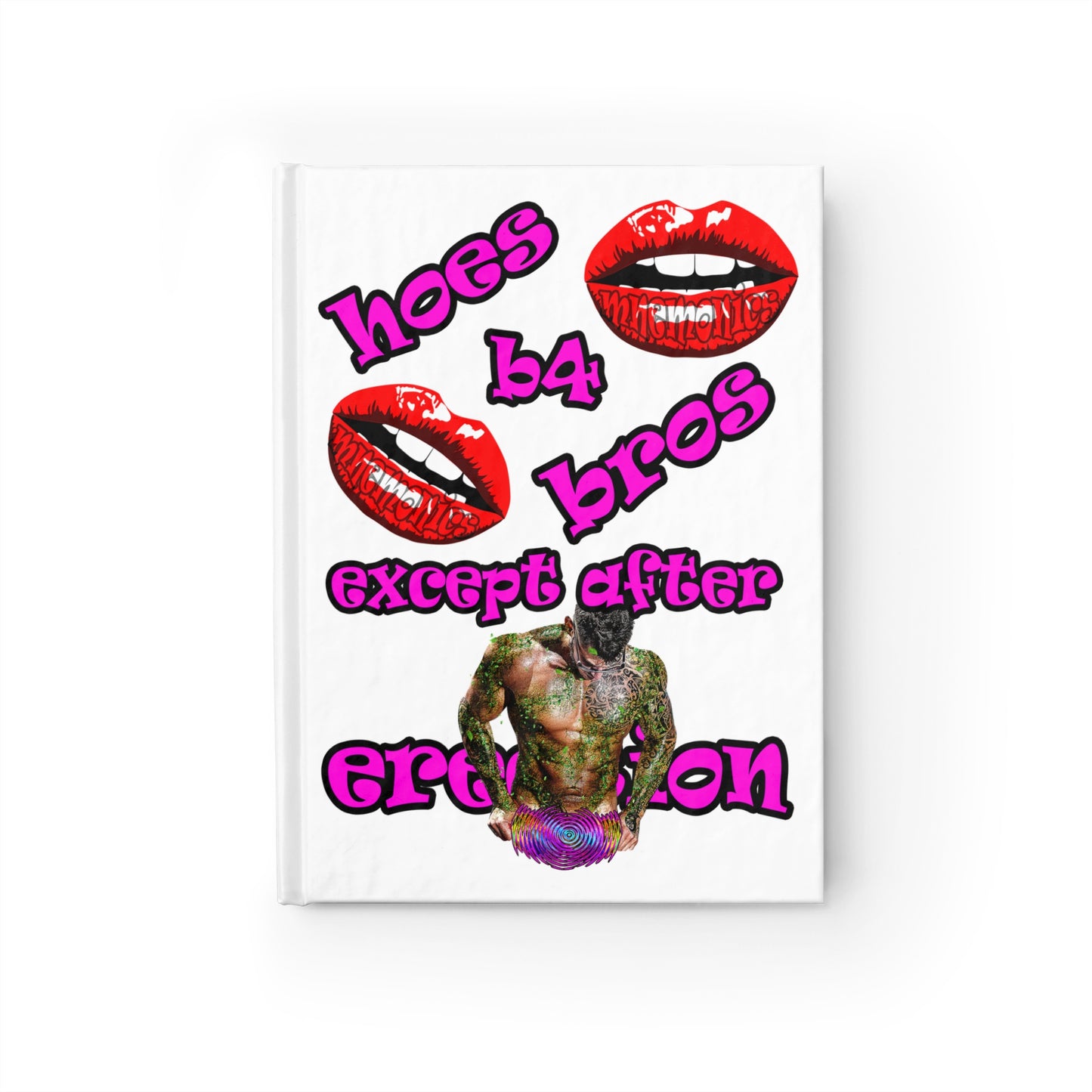 hoes b4 bros - journal-blank (white)