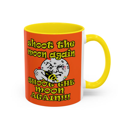 shoot the moon again - Accent Mug (orange)