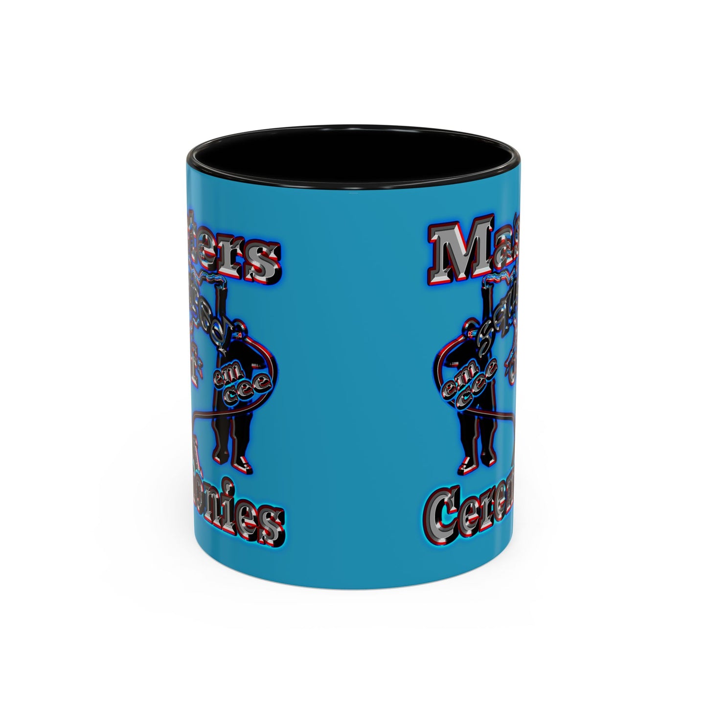 em cee squared - Accent Mug (turquoise)