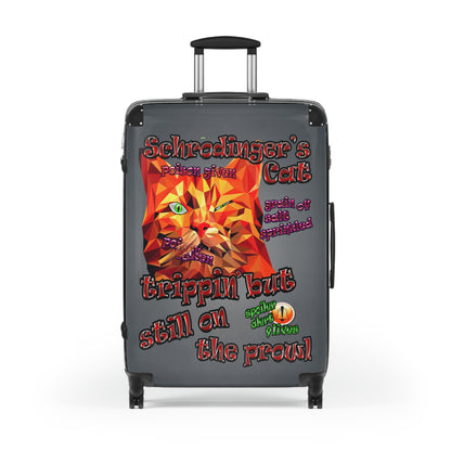 schrodinger's cat - Suitcase (grey-light grey)