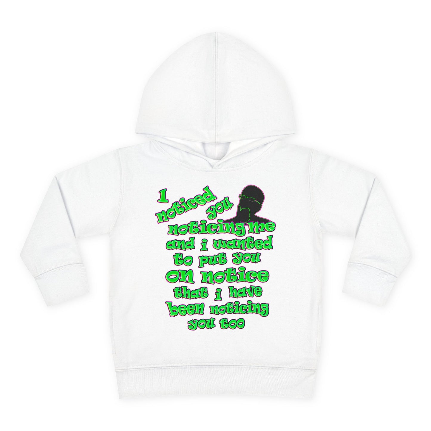 noticed you noticing - Toddler Pullover Fleece Hoodie