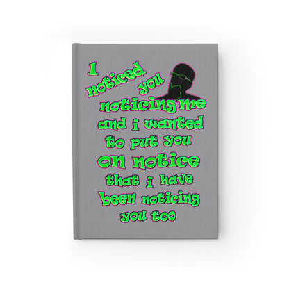noticed you noticing - journal-lined (grey)