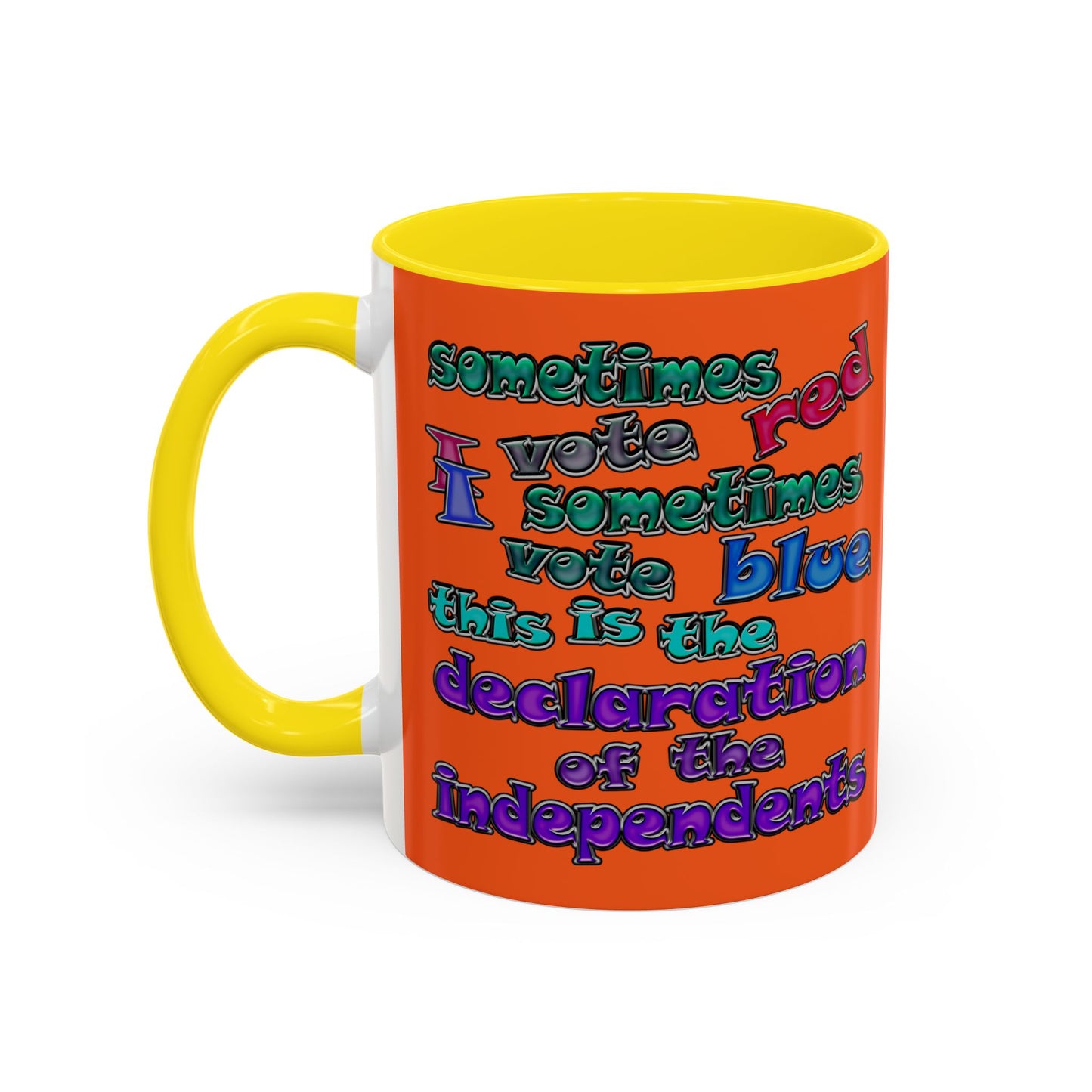 declaration of the independents - Accent Mug (orange)