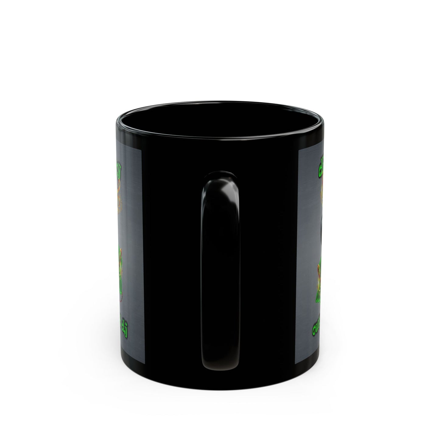 disc jockey - Black Mug (grey-light grey)