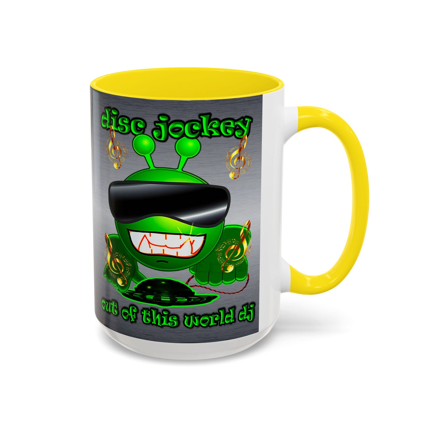 disc jockey - Accent Mug (brushed nickel)