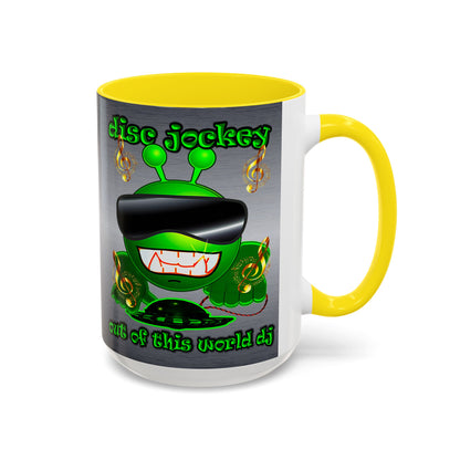disc jockey - Accent Mug (brushed nickel)